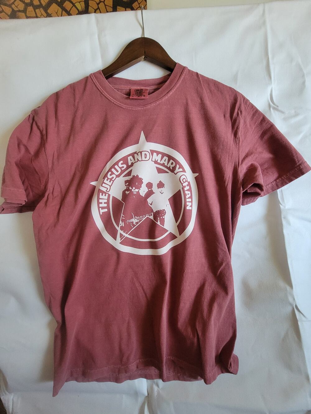 the jesus and the mary chain band t shirt Mens  large salmom